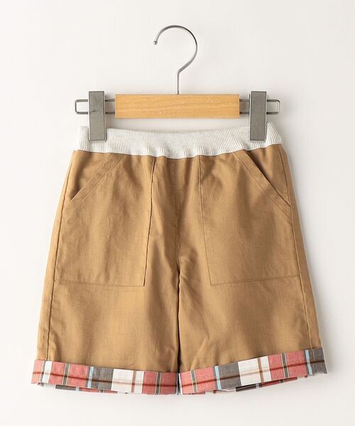 「SHIPS」 「KIDS」ショートパンツ 80 ベージュ キッズ_画像1