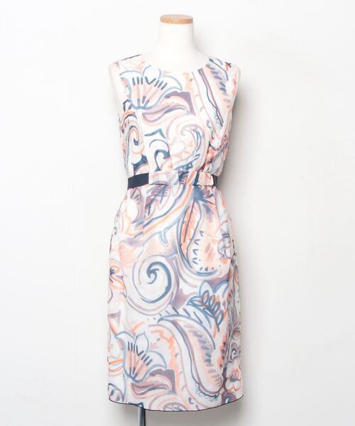 「ANAYI」 ノースリーブワンピース 38 オレンジ レディース_画像1