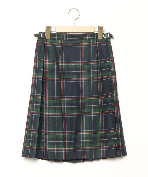 「O'NEIL of DUBLIN」 チェック柄スカート 38 グリーン レディース_画像1