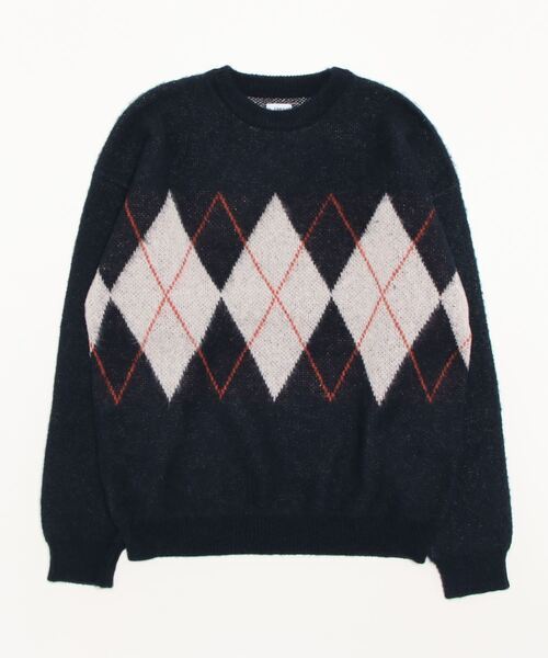 「coen by Mr.SZK」 長袖ニット L ネイビー メンズ_画像1