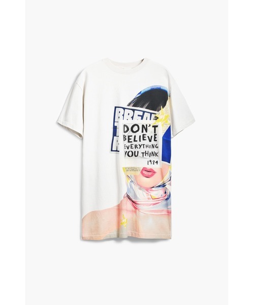 「Desigual」 Tシャツワンピース X-SMALL ブラウン レディース_画像1