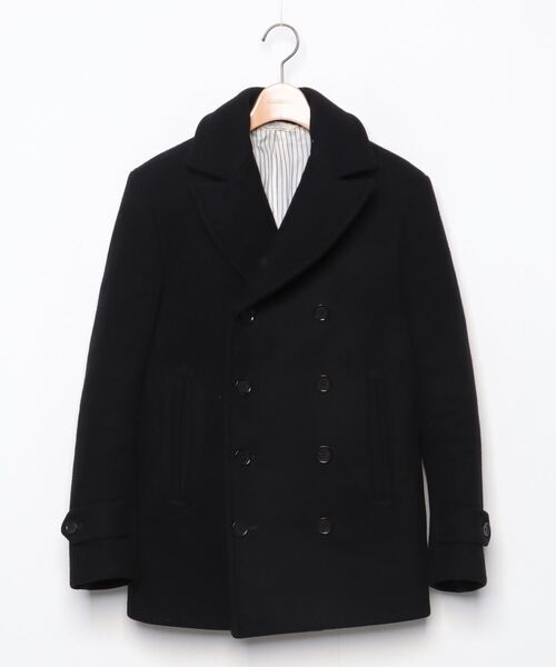 「EDIFICE」 ピーコート 38 ブラック メンズ_画像1