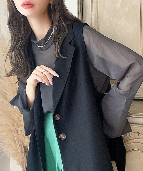 「classicalelf」 ベスト MEDIUM ブラック レディース_画像1