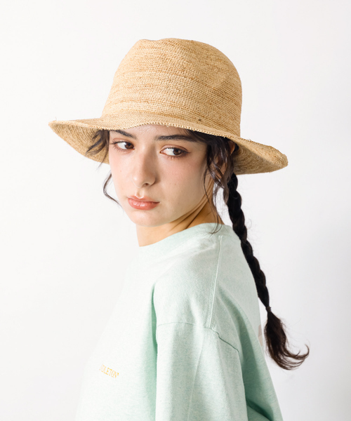 「Ruben」 ストローハット フリー ベージュ メンズ_画像1