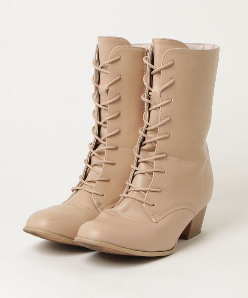 「utatane」 ショートブーツ LL ベージュ レディース_画像1