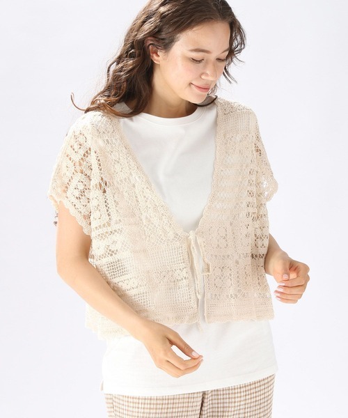 「niko and...」 ニットベスト MEDIUM ベージュ レディース_画像1