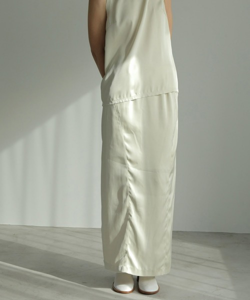 「anuke」 スカート 36inch ベージュ レディース_画像1