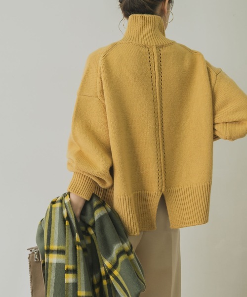 「URBAN RESEARCH」 長袖ニット FREE イエロー レディース_画像1