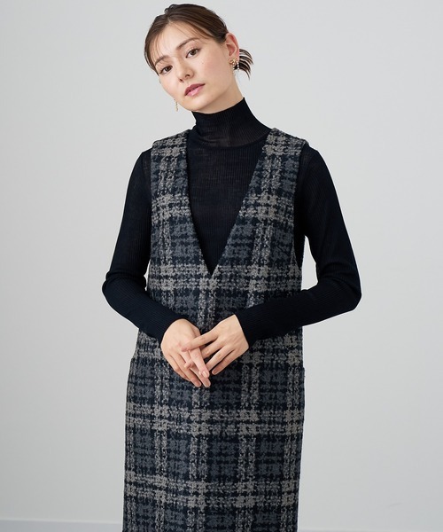 「ANAYI」 サロペットスカート 36 グレー レディース_画像1