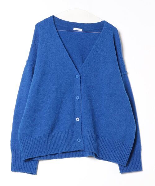 「URBAN RESEARCH」 ニットカーディガン FREE ブルー レディース_画像1