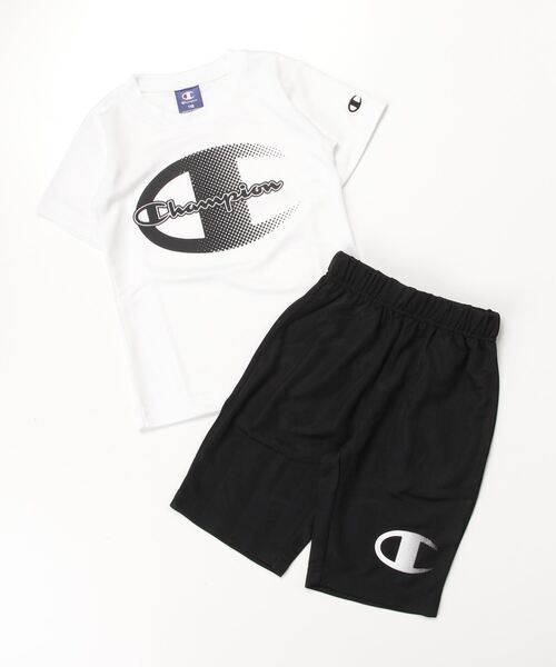 「Champion」 「KIDS」セットアップ 160cm ホワイト×ブラック キッズ_画像1