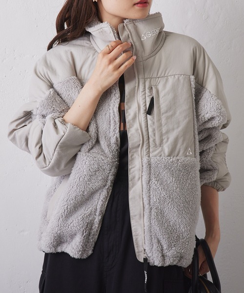 「GERRY」 ジップアップブルゾン S グレー レディース_画像1