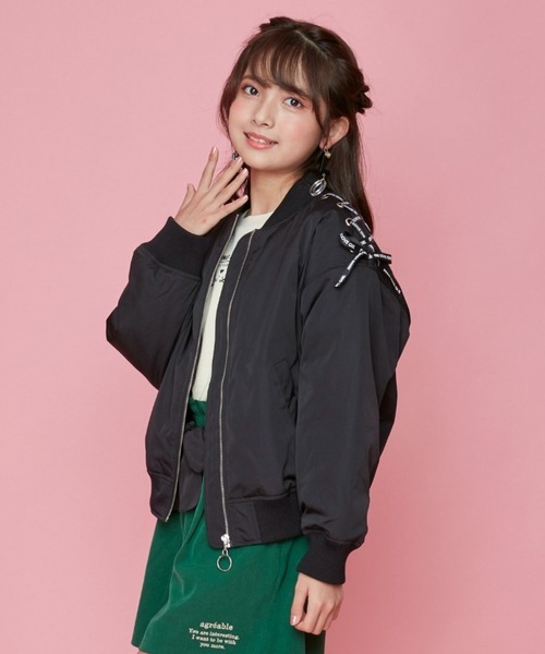 「JENNI love」 「KIDS」ジップアップブルゾン 140cm ブラック キッズ_画像1