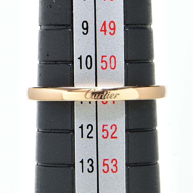 カルティエ バレリーナウェディングリング #51 11号 B4098751 K18PG ダイヤモンド 曲線 ウェーブ ピンクゴールド 地金2g 中古 送料無料_画像4