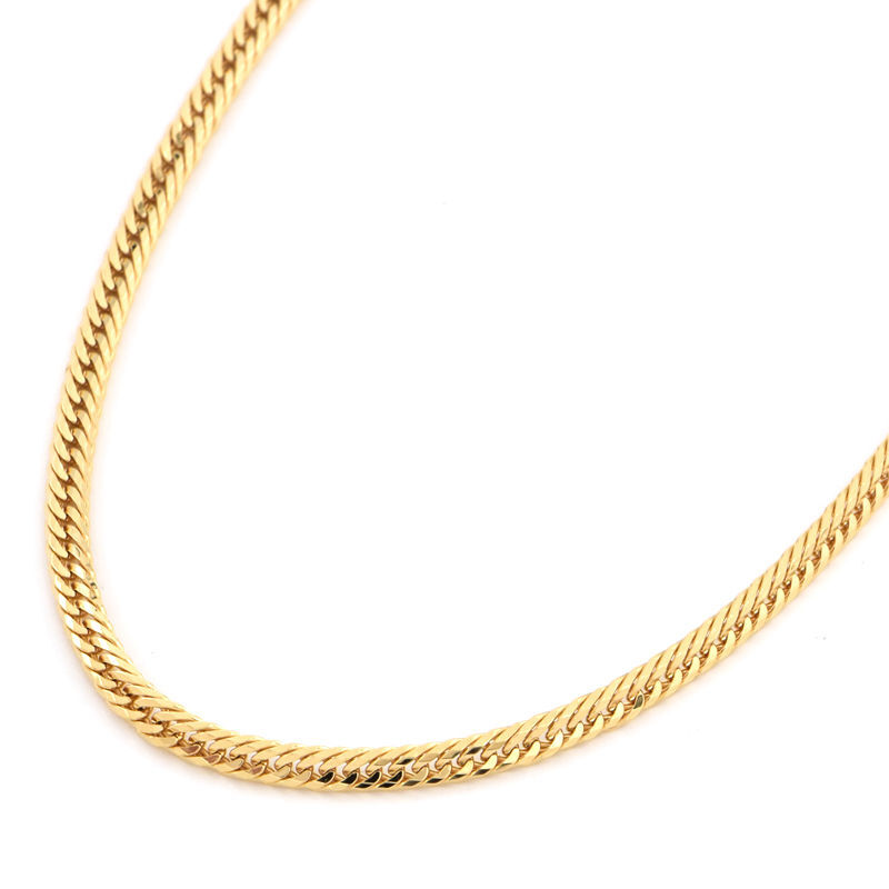 喜平ネックレス 12面トリプル 55cm 13.7g K18YG 造幣局検定刻印 K18 イエローゴールド キヘイネックレス 中古 送料無料_画像1