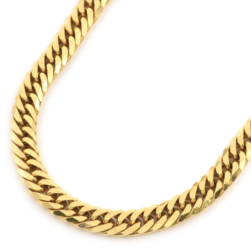 喜平ネックレス 6面ダブル 50cm 50.0g K18YG 造幣局検定刻印 K18 イエローゴールド キヘイネックレス 中古 送料無料_画像1