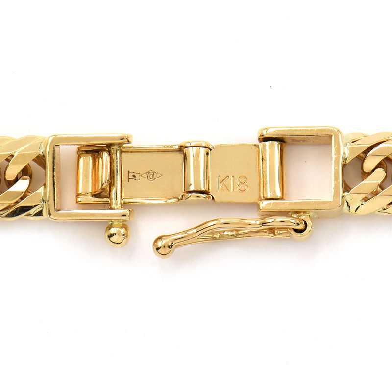 喜平ネックレス 12面トリプル 60cm 50.6g K18YG 造幣局検定刻印 K18 イエローゴールド キヘイネックレス 中古 送料無料_画像4