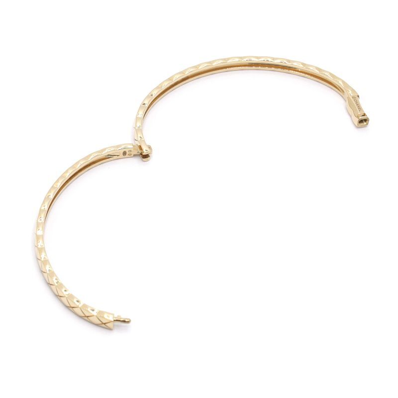 シャネル ココ クラッシュコレクションブレスレット ミニモデル Mサイズ J12325 K18YG イエローゴールド 地金16.4g 中古 送料無料_画像3