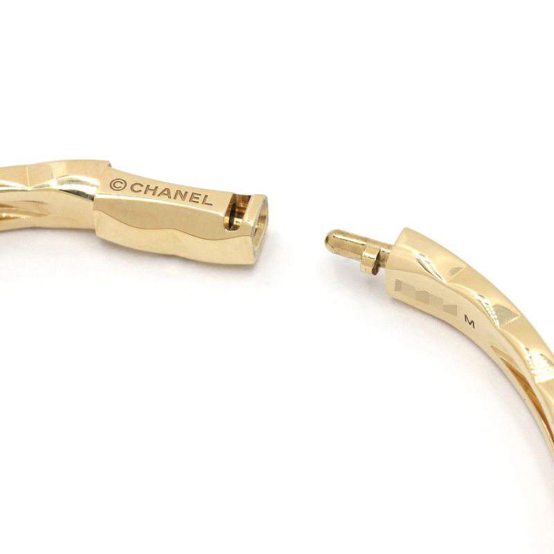 シャネル ココ クラッシュコレクションブレスレット ミニモデル Mサイズ J12325 K18YG イエローゴールド 地金16.4g 中古 送料無料_画像4