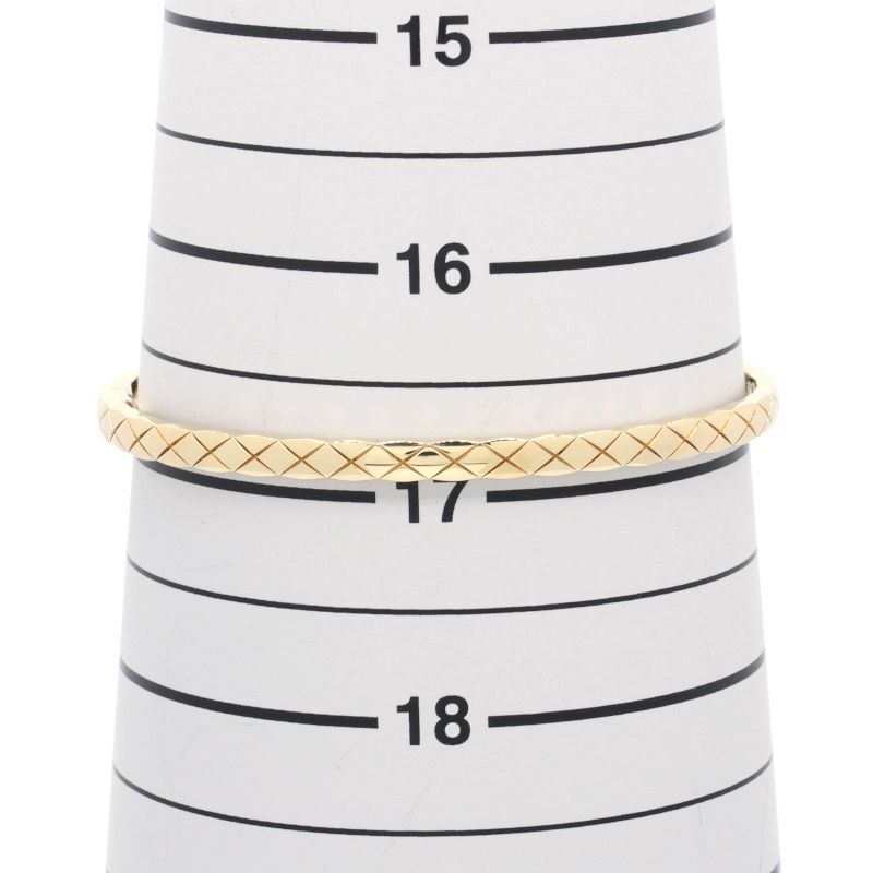 シャネル ココ クラッシュコレクションブレスレット ミニモデル Mサイズ J12325 K18YG イエローゴールド 地金16.4g 中古 送料無料_画像6