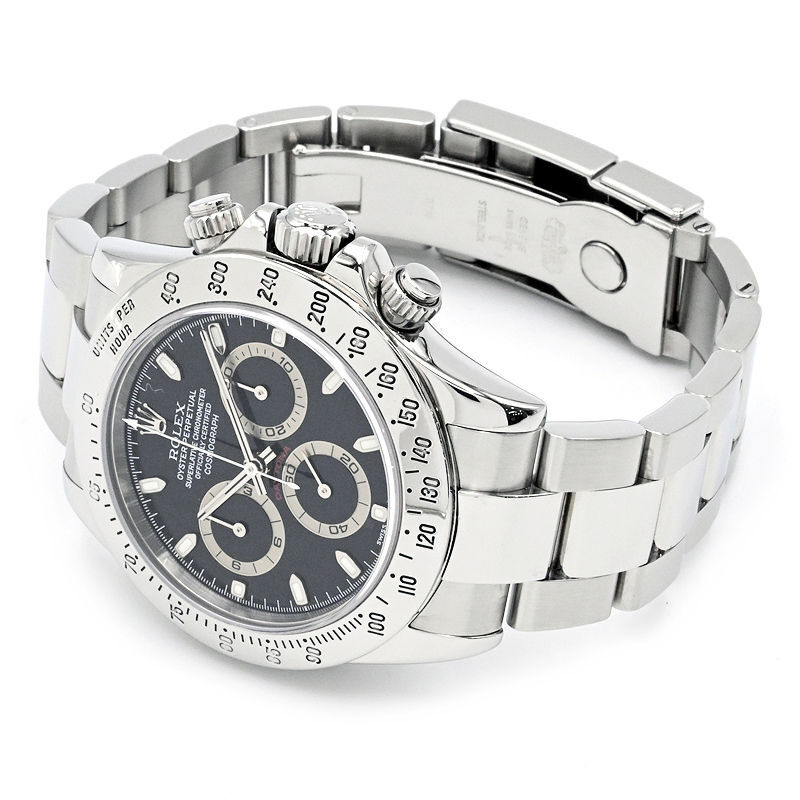 [3年保証] ロレックス メンズ コスモグラフ デイトナ 116520 Y番 クロノグラフ ブラック 黒文字盤 自動巻き 腕時計 中古 送料無料_画像4