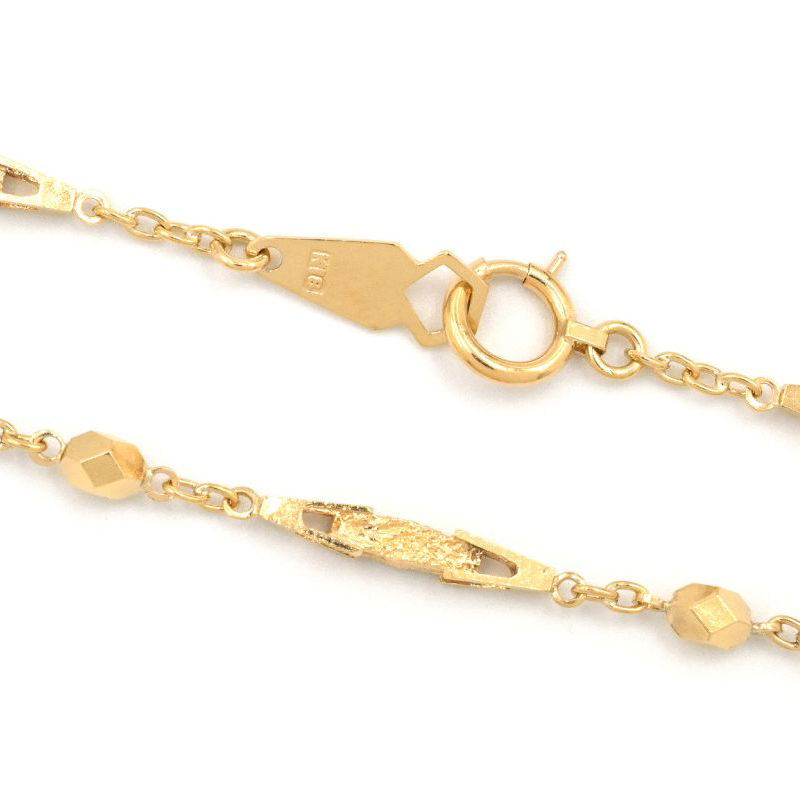 切子チェーンネックレス K18YG 切子ネックレスチェーン カットバーチェーンネックレス 金無垢 イエローゴールド 地金8.5g 中古 送料無料_画像3