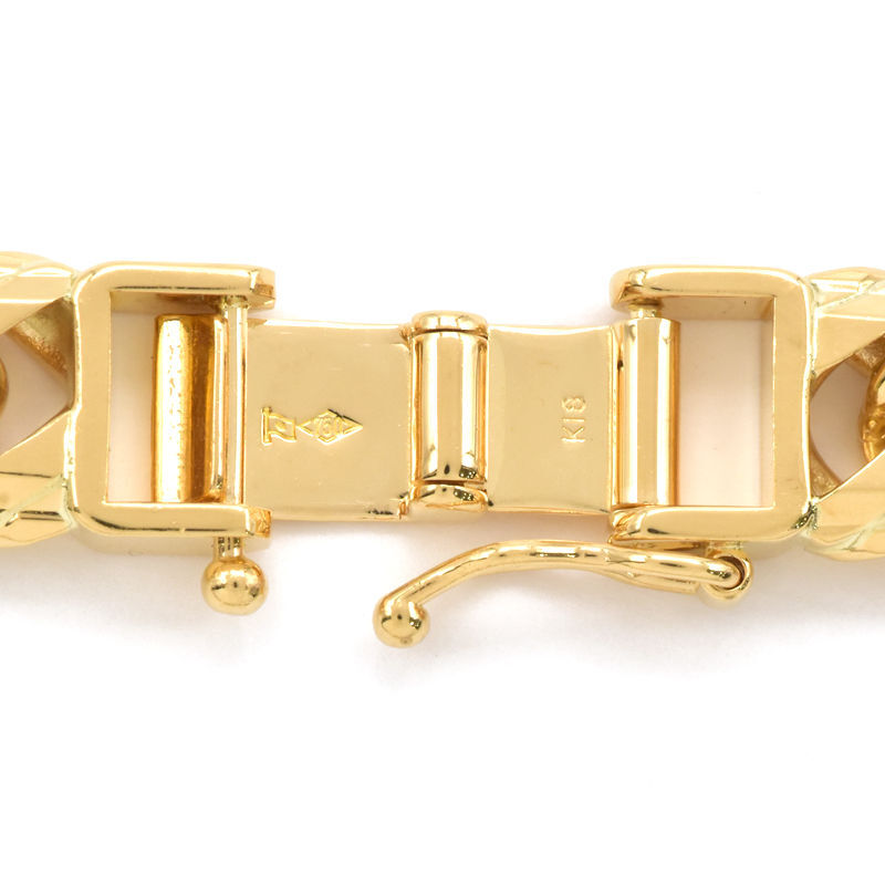 喜平ネックレス 14面トリプル 60cm 100.1g K18YG 造幣局検定刻印 K18 イエローゴールド キヘイネックレス 中古 送料無料_画像4