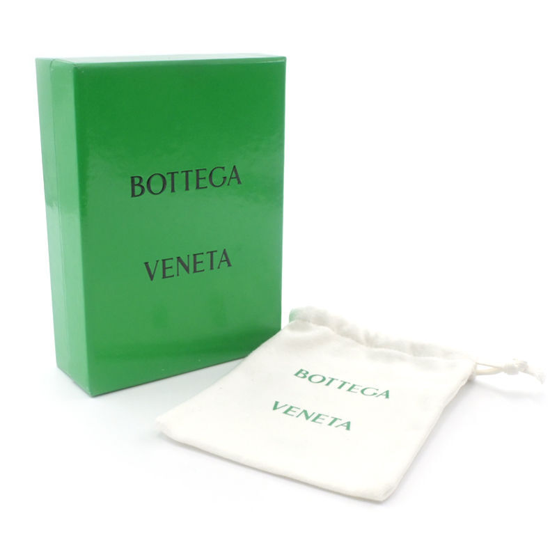 ボッテガヴェネタ イントレチャート タイニー 三つ折りウォレット ブラック グリーン 3つ折り財布 ミニ財布 コンパクト財布 中古 送料無料_画像7