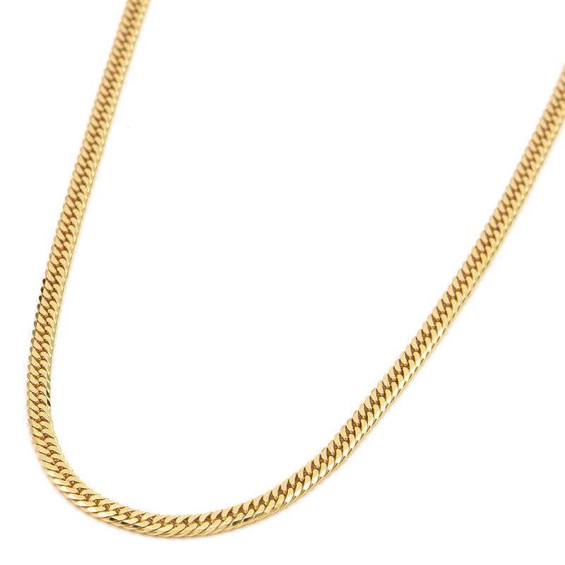 喜平ネックレス 6面ダブル 50cm 10.0g K18YG 造幣局検定刻印 K18 イエローゴールド キヘイネックレス 中古 送料無料_画像1