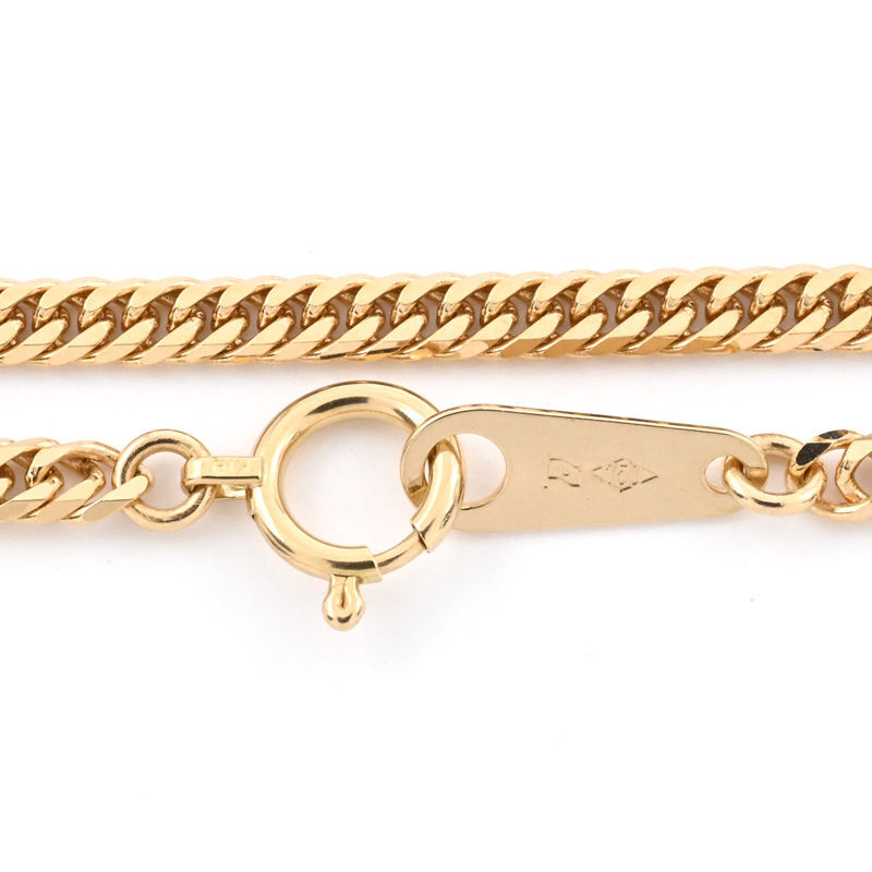 喜平ネックレス 6面ダブル 50cm 10.0g K18YG 造幣局検定刻印 K18 イエローゴールド キヘイネックレス 中古 送料無料_画像3