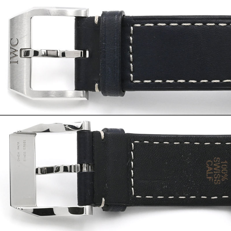 [3年保証] IWC メンズ パイロットウォッチ マークXX IW328203 箱保 カレンダー ブルー 青文字盤 革ベルト 自動巻き 腕時計 中古 送料無料_画像5