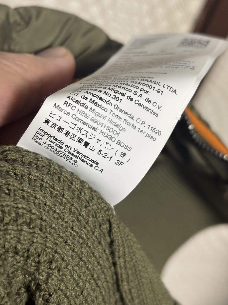 ヒューゴボス　中綿切り替えニットベスト　 X L_画像8