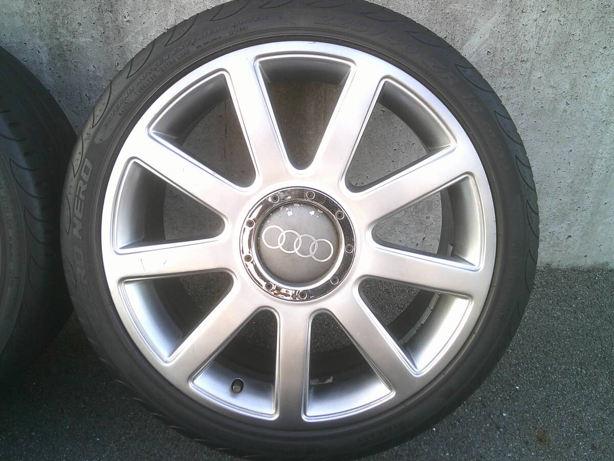 ★ Audi アウディ TT 18インチ アルミホイール 4本 8J X 18 +25 PCD100 5穴 225/40R18 ★ 8N アウディTT 8NAUQ_画像3