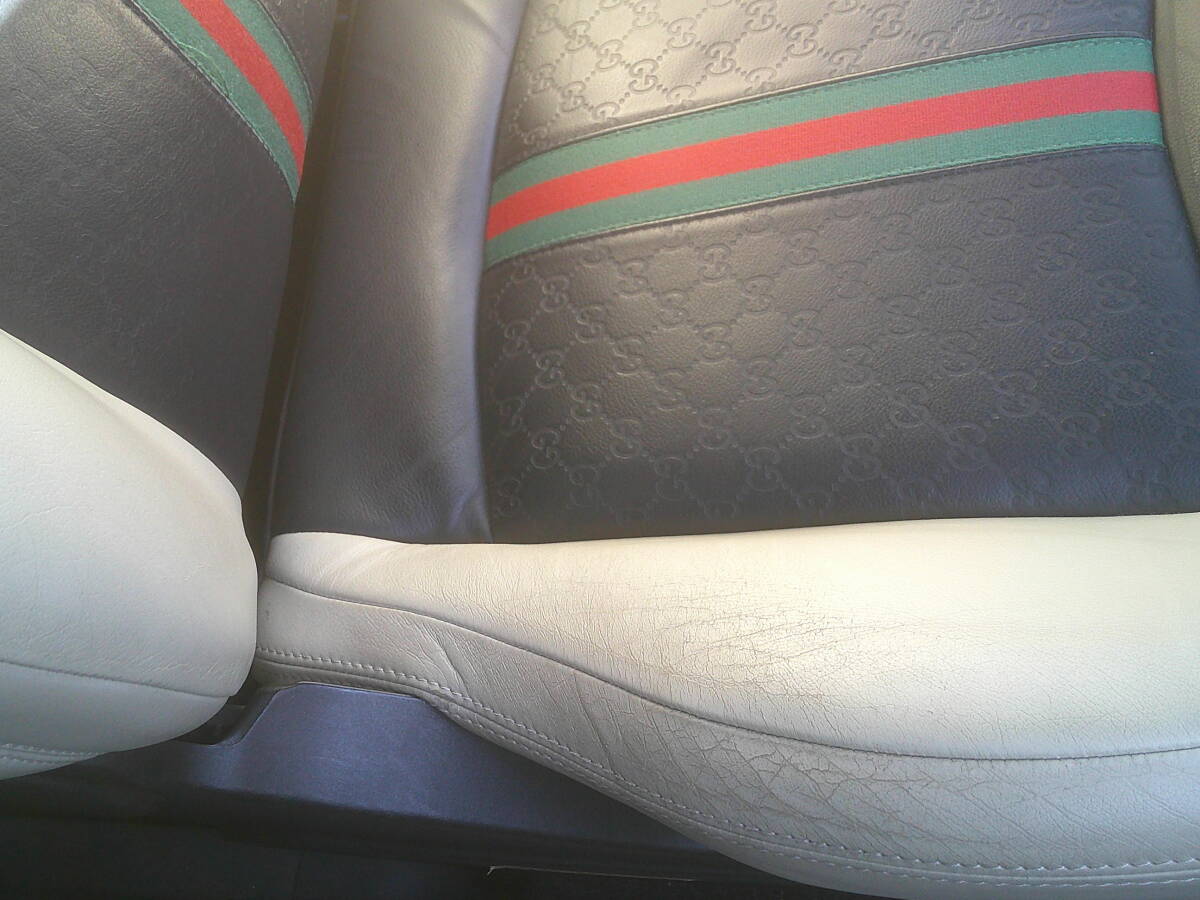 ★ フィアット500 FIAT 312 グッチ Gucci レザーシート 1台分 セット ★ FIAT チンクエチェント 500 ポップ ラウンジ 31209 31212 31214_画像4