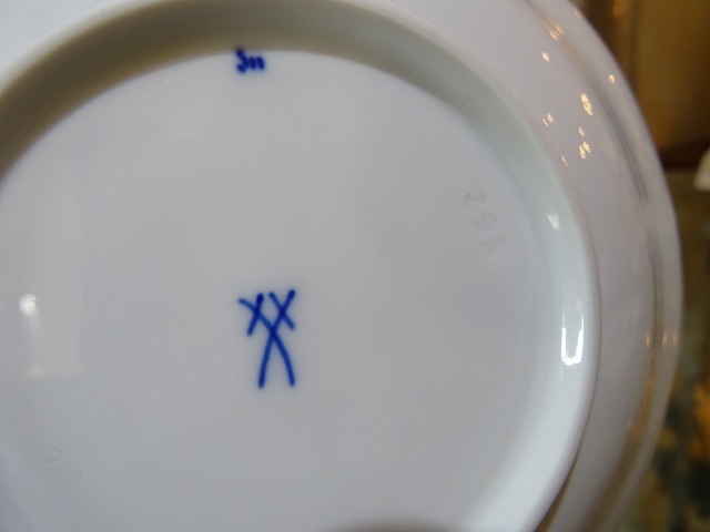 ■超美品 マイセン ブルーオニオン カップ&ソーサー 2客 箱無し プレゼント ペア Meissen 西洋陶磁 陶芸 工芸品 陶磁器 食器_画像9