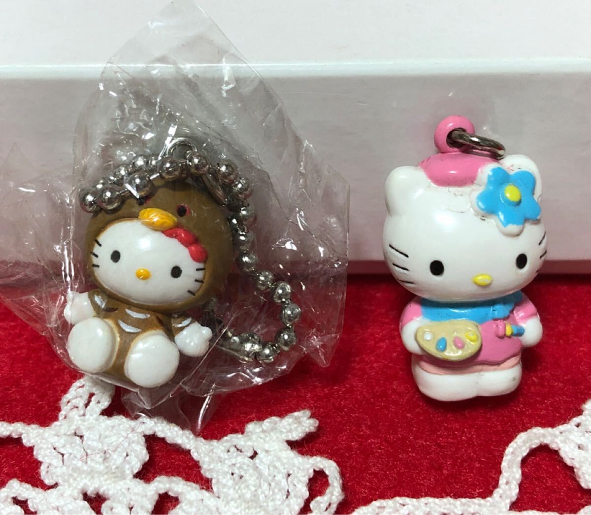 ハローキティ　キティちゃん　3点セット　ご当地　雷鳥　画家　絵かき　ストラップ　ヴィンテージミニ　ミニチュア　レア含む_画像9