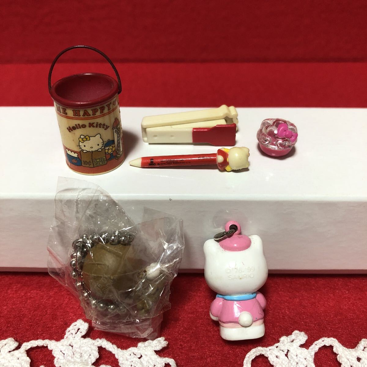 ハローキティ　キティちゃん　3点セット　ご当地　雷鳥　画家　絵かき　ストラップ　ヴィンテージミニ　ミニチュア　レア含む_画像10