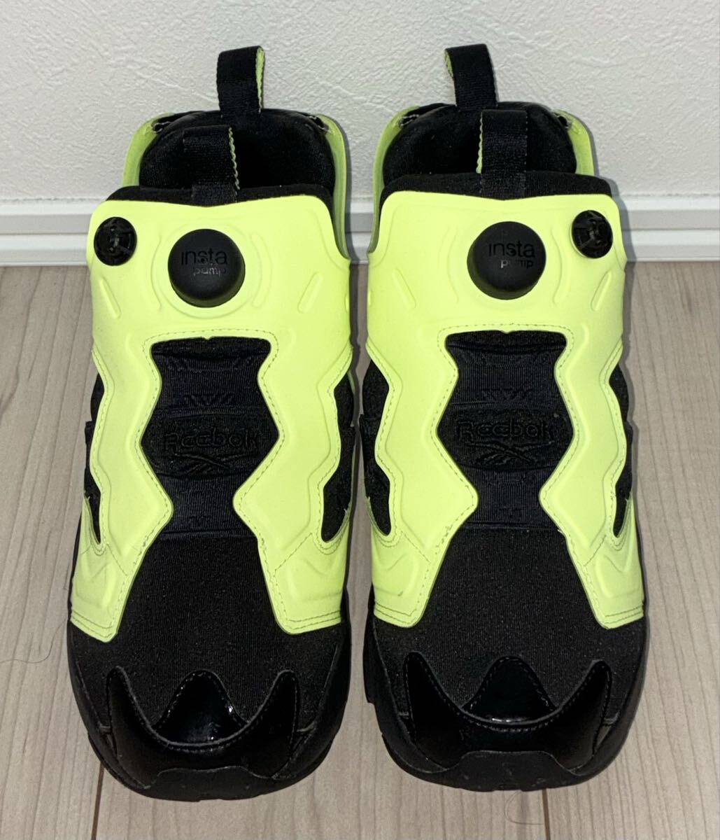 良品 REEBOK INSTA PUMP FURY OG NM FV1578 US7 25cm 25.0cm リーボック インスタ ポンプフューリー ブラック イエロー 黒 黄 instapump_画像2