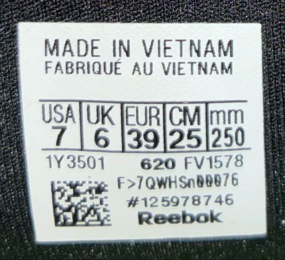 良品 REEBOK INSTA PUMP FURY OG NM FV1578 US7 25cm 25.0cm リーボック インスタ ポンプフューリー ブラック イエロー 黒 黄 instapump_画像7