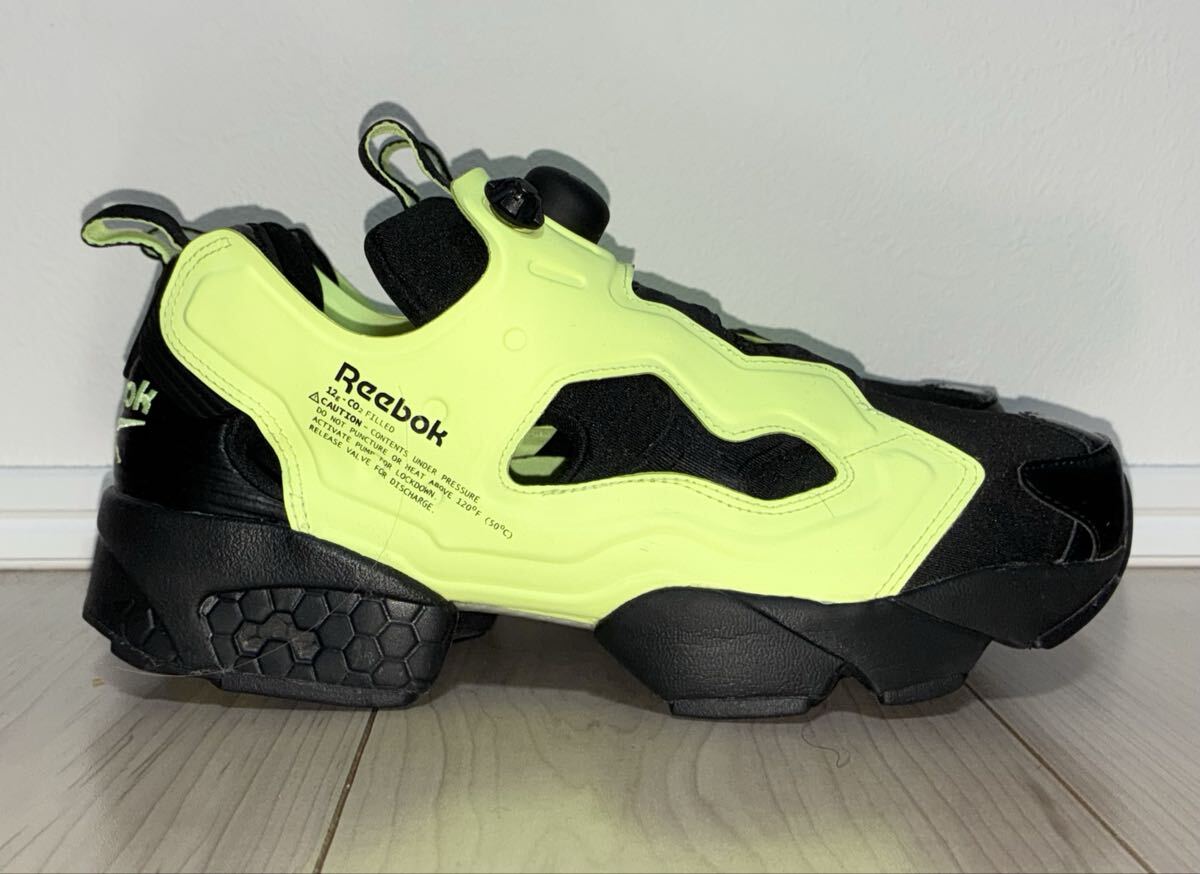 良品 REEBOK INSTA PUMP FURY OG NM FV1578 US7 25cm 25.0cm リーボック インスタ ポンプフューリー ブラック イエロー 黒 黄 instapump_画像3