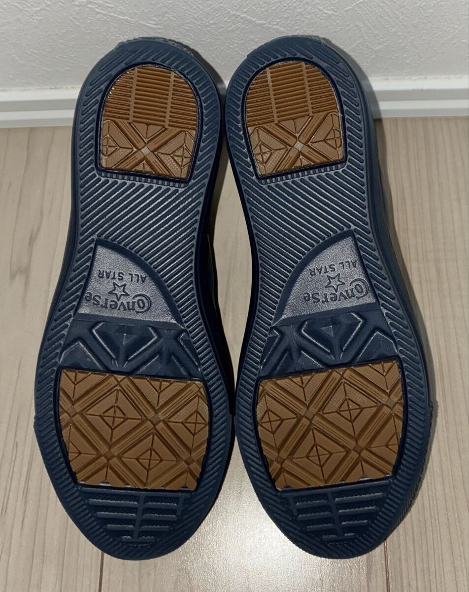 美品 CONVERSE ALL STAR LIGHT WR SL HI 31308460 23.5cm コンバース オールスター ライト ハイ トリプル ネイビー 紺 撥水 防水 allstar_画像7