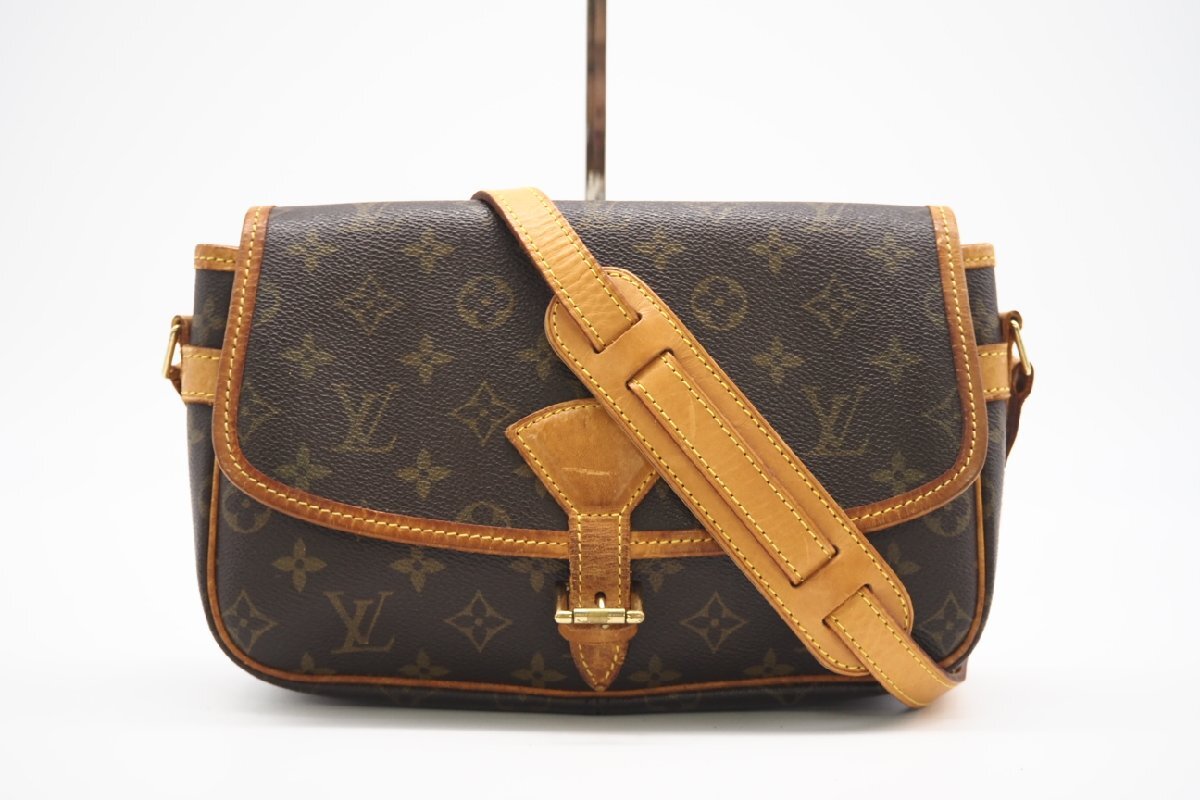★３日以内返品可★ LOUIS VUITTON ルイ ヴィトン M42250 モノグラム ソローニュ ブラウン バッグ_画像1