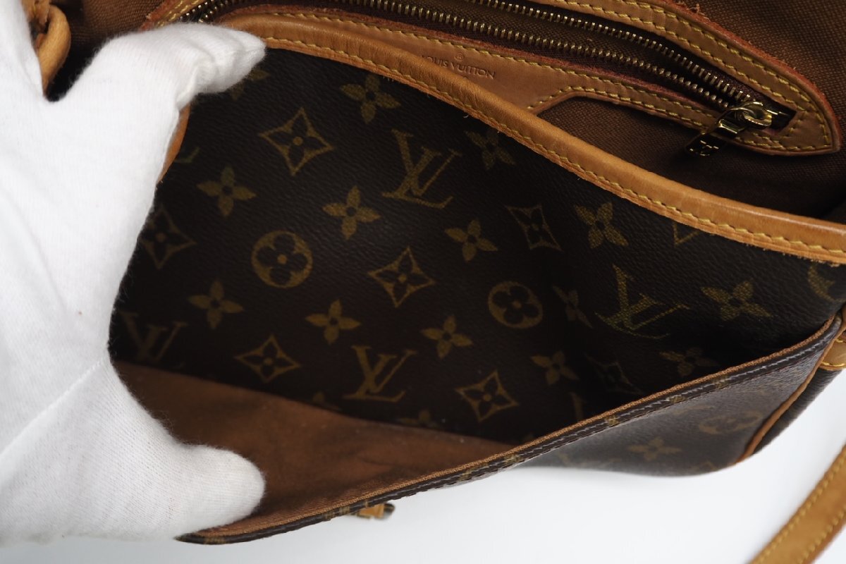 ★３日以内返品可★ LOUIS VUITTON ルイ ヴィトン M42250 モノグラム ソローニュ ブラウン バッグ_画像8