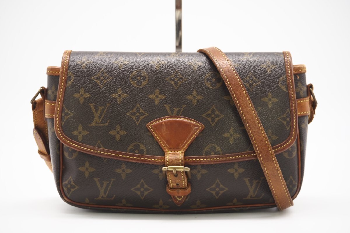 ★３日以内返品可★ LOUIS VUITTON ルイ ヴィトン M42250 モノグラム ソローニュ ブラウン バッグ_画像1