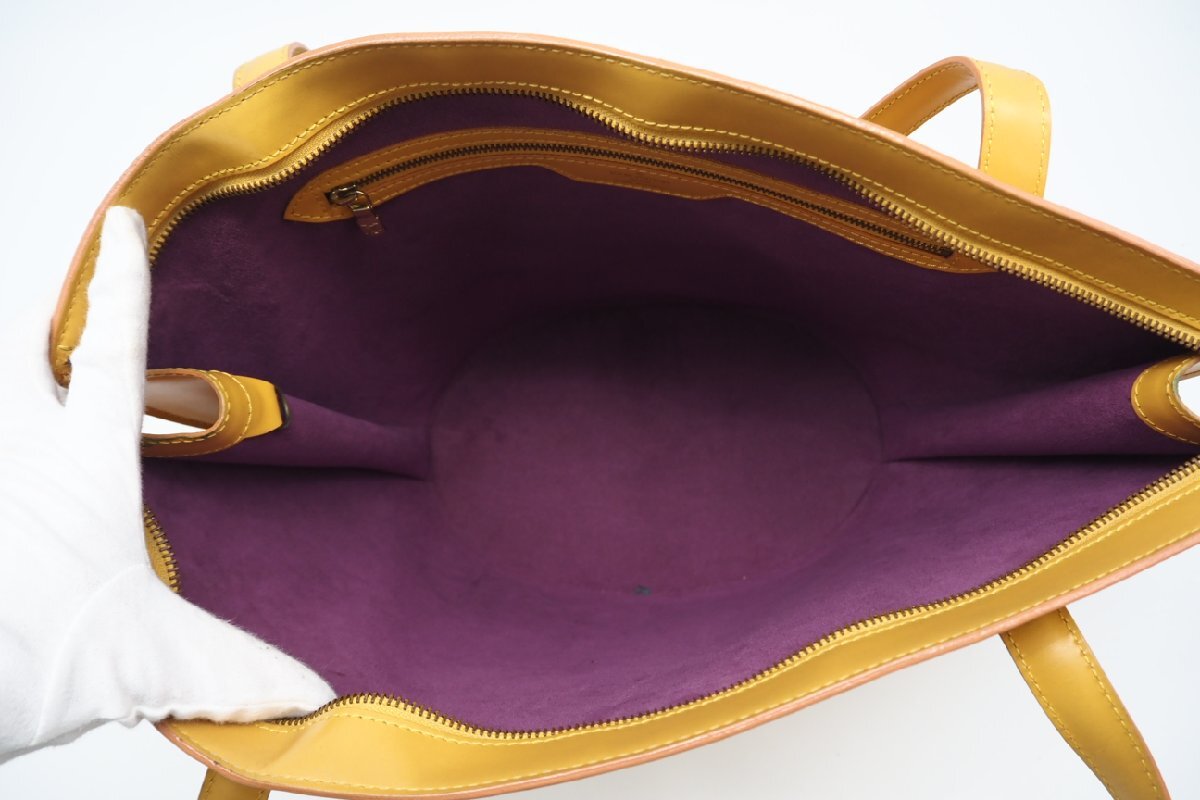 ★３日以内返品可★ LOUIS VUITTON ルイ ヴィトン M52269 エピ サンジャック ショッピング タッシリイエロー ハンドバッグ_画像7