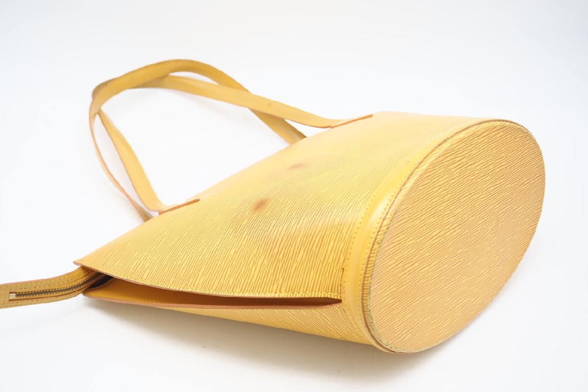 ★３日以内返品可★ LOUIS VUITTON ルイ ヴィトン M52269 エピ サンジャック ショッピング タッシリイエロー ハンドバッグ_画像4