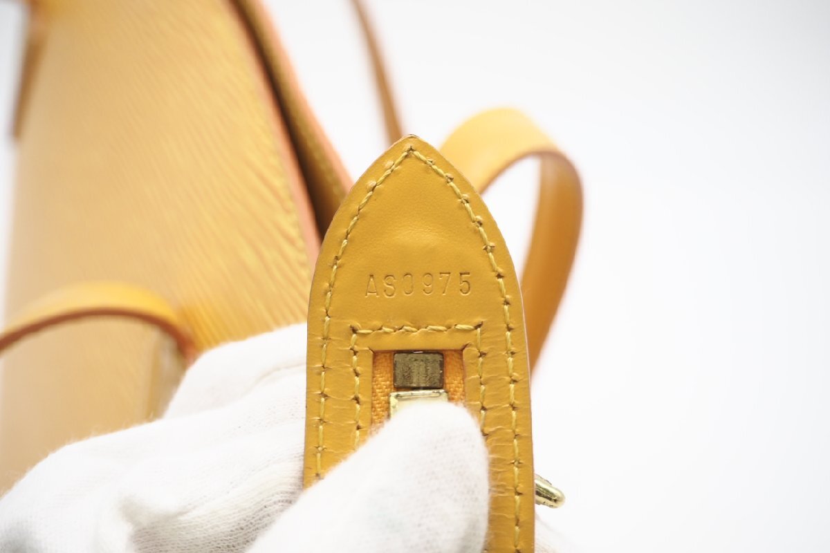 ★３日以内返品可★ LOUIS VUITTON ルイ ヴィトン M52269 エピ サンジャック ショッピング タッシリイエロー ハンドバッグ_画像10
