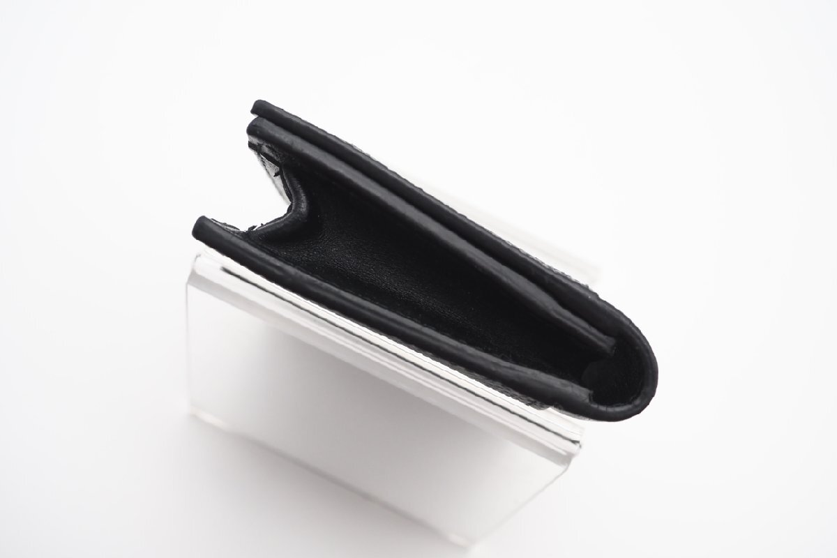 *3 дней в течение возможен возврат товара * PRADA Prada 2MC122safia-no кожа Logo plate черный складывающийся пополам футляр для карточек 