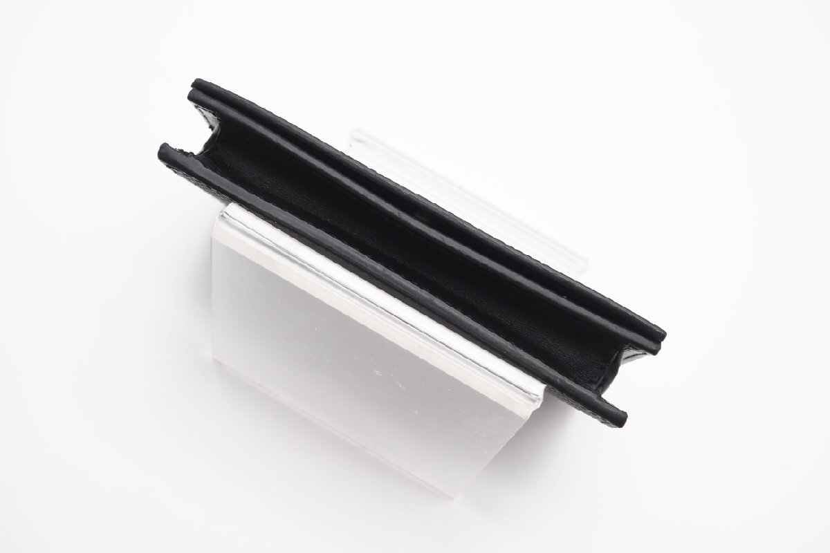 *3 дней в течение возможен возврат товара * PRADA Prada 2MC122safia-no кожа Logo plate черный складывающийся пополам футляр для карточек 