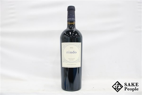 ■注目! ケンゾー エステイト 紫鈴 rindo 2013 750ml 14.8％ アメリカ 赤_画像1